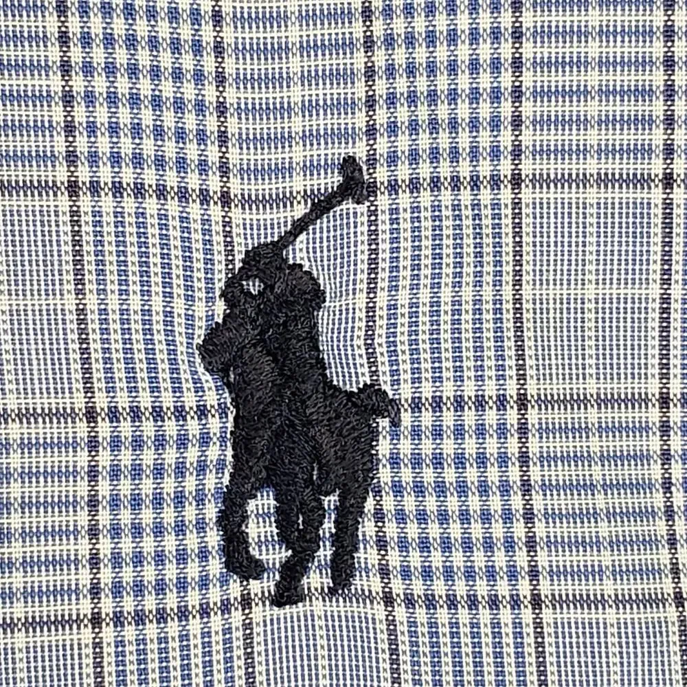 Polo Ralph Lauren Shirt Plaid Button Down LS Mens Size Large 15 Yarmouth
